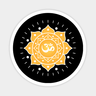 Yellow Mandala Magnet